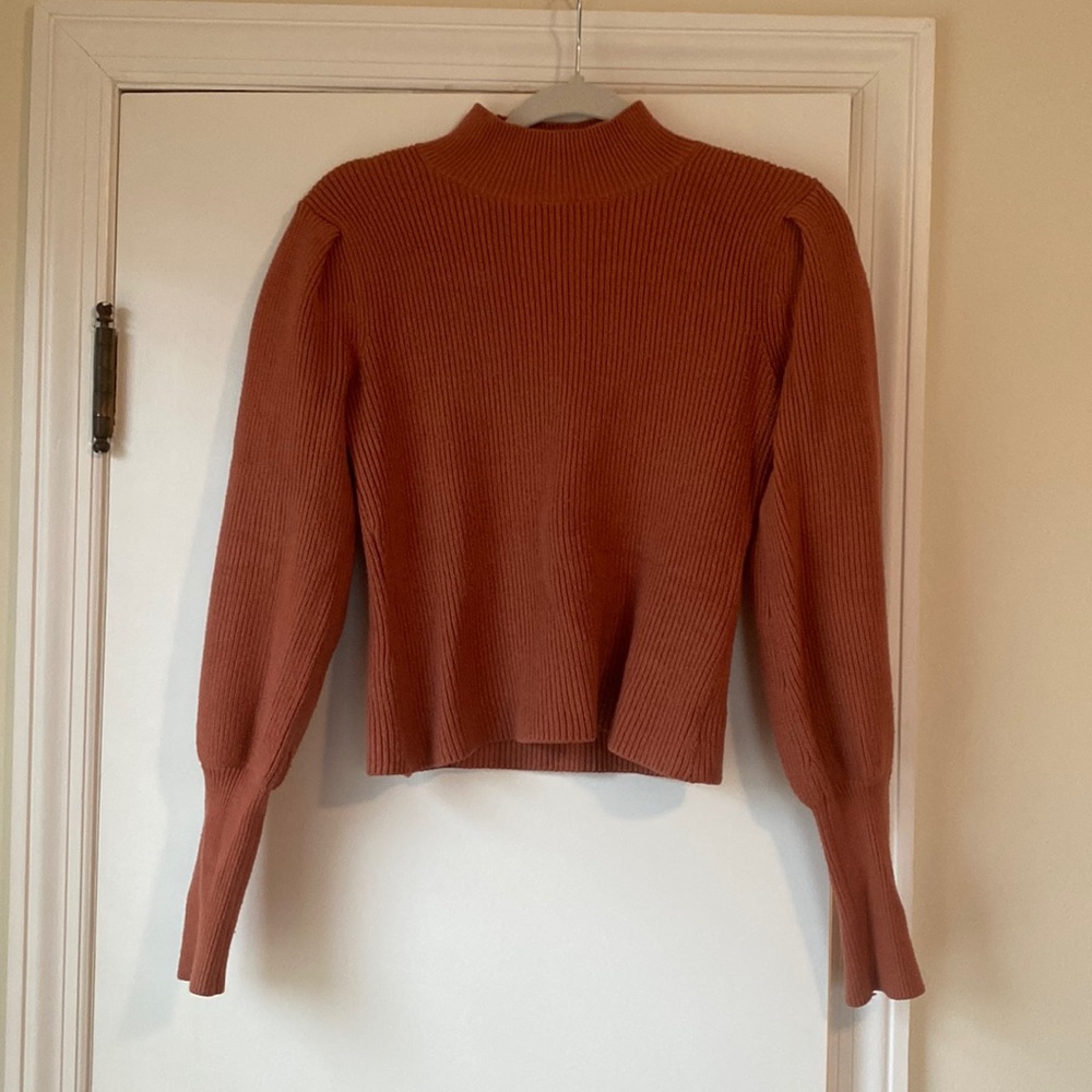 Rust Cowl Neck Sweater